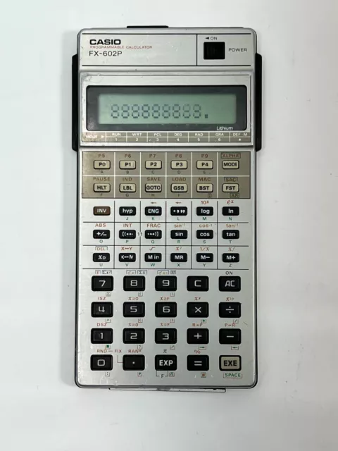 Vintage Casio FX-602P Programmable Calculator 1980s