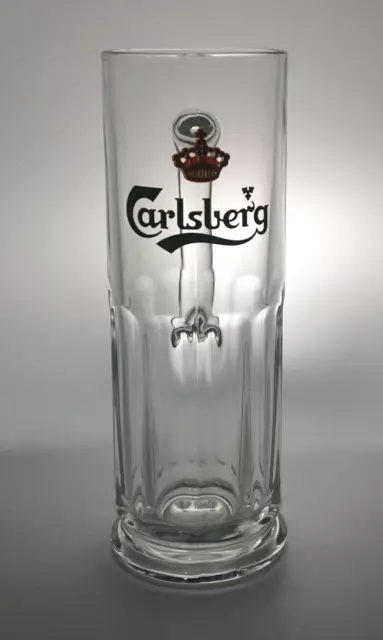 Carlsberg Bier Glas Krug Bierglas Klar 0,4l Gastro Danish Henkel NEU