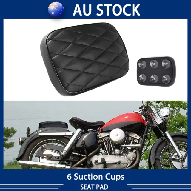 Motorcycle Passenger Rear Seat Pillion 6 Suction Cup For Harley Chopper Bobber