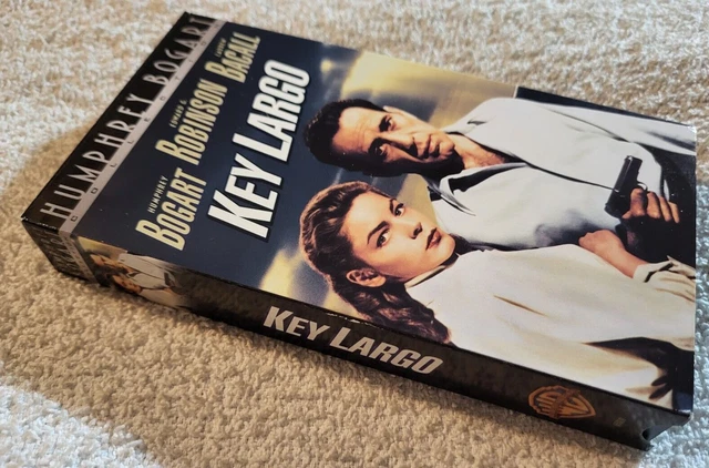 KEY LARGO VHS 2000 (1948) B&W Humphrey Bogart Lauren Bacall Edward ...