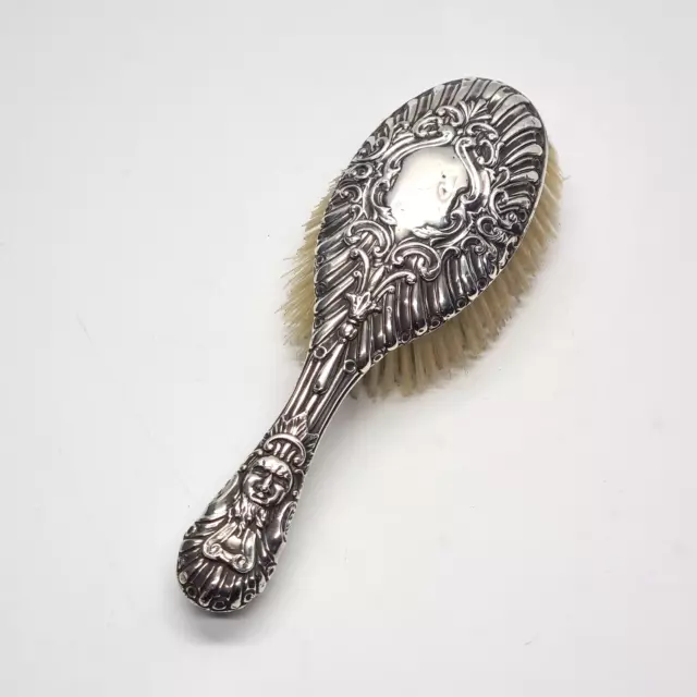 Antique Sterling Silver Art Nouveau Women’s Hair Brush by Henry Matthews 1900