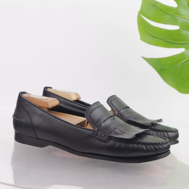 Cole Haan Women's Pinch Grand Penny Loafer Size 11 Kiltie Black Leather Shoe