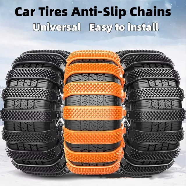 1/4/8/16/20PCS Snow Chain Anti-Skid Emergency Winter Driving For Car Truck SUV