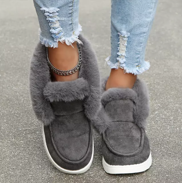 bottines fourrée femme fourrure mode confort chaude baskets grises bottes style