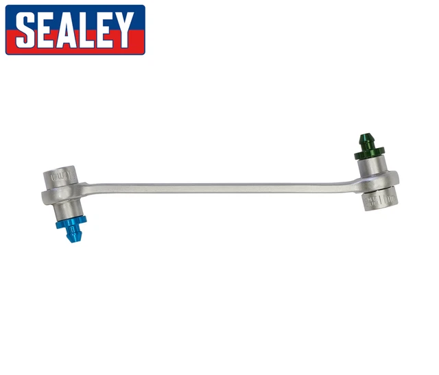 Sealey VS4512 10mm x 11mm Embout Double Frein Purgeur Clés Avec Néoprène Joint S
