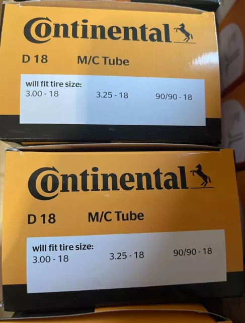 Continental Motorrad Butyl Schlauch D 18  3.00-18, 3.25-18, 90/90-18  Ventil TR4