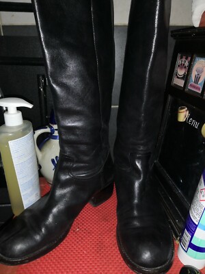 Ash Femmes Bottes Vintage Bottes en Cuir Longue Hampe Ash Braun 38 