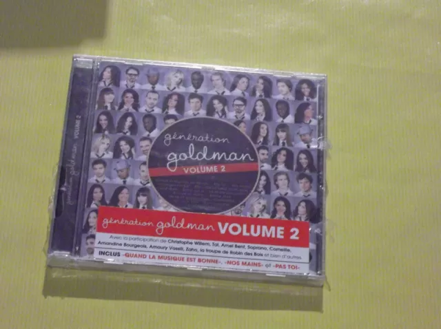 Cd Neuf Generation Goldman Vol 2 Willem,Tal,Bent,Soprano,Corneille,Tovati,Anggun