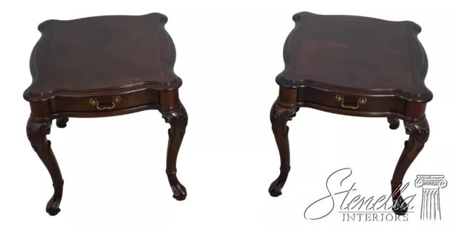 L62376EC: Pair CENTURY Georgian Style 1 Drawer End Tables