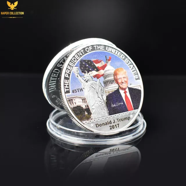 Donald Trump Silver Coins The 45th President of The United States Medal in Cover