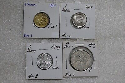 🧭 🇷🇼 Rwanda - 4 Old Colonial Coins B49 #2457