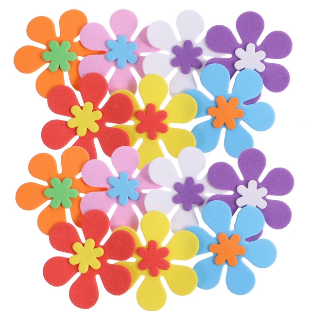 200 Pcs Schwamm DIY-Scrapbooking-Aufkleber Die Blumen
