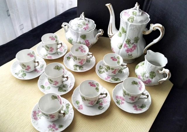 Service à café porcelaine de limoges ancien