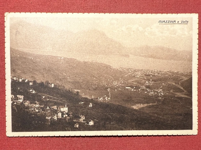 Cartolina - Miazzina e Valle ( Panorama ) - 1931