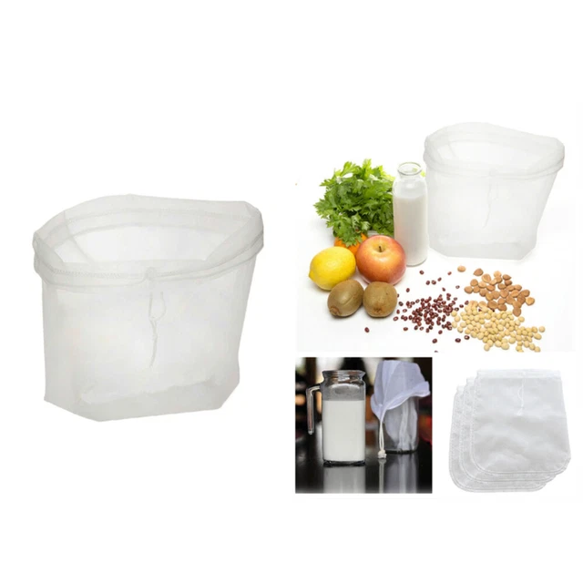 3 pz sacchetto filtro latte soia colino per alimenti riutilizzabile sacchetti per birra a freddo