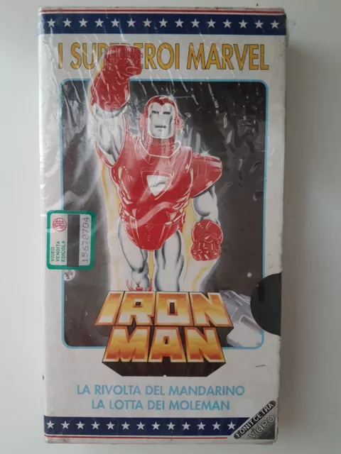 IRON MAN - I Supereroi Marvel - Rivolta del mandarino -VHS ed. Fonit  nuova rara