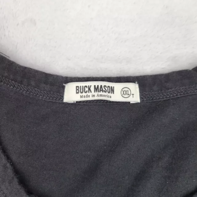 Buck Mason Shirt Mens XXL Black Cotton Casual Crew Prep California USA Adult 2XL 3
