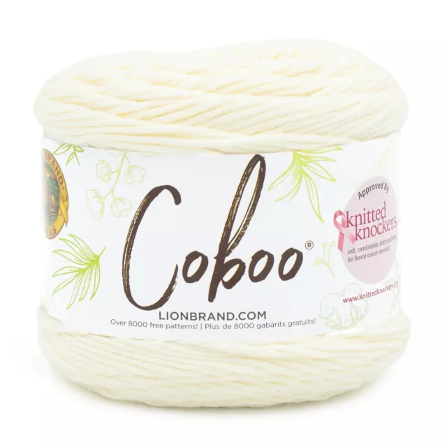 3 Pack Lion Brand Coboo Yarn-Vanilla Blossom 835-099W