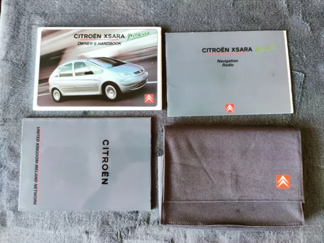 Genuine Citroen Xsara Picasso 1998-2004 Handbook Owners Manual Pack A-181