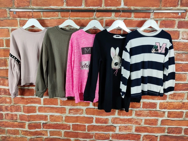 Girls Bundle Age 7-8 Years River Island Zara Etc Sweat Pullover Top Minnie 128Cm