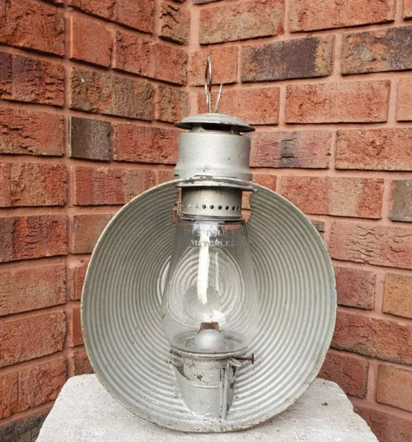 Rare Large C.t. Ham Mfg. Co. Inspectors Railroad Lantern With Clear Globe Train Rare Large C.t. Ham Mfg. Co. Inspectors Railroad Lantern With Clear Globe Train
