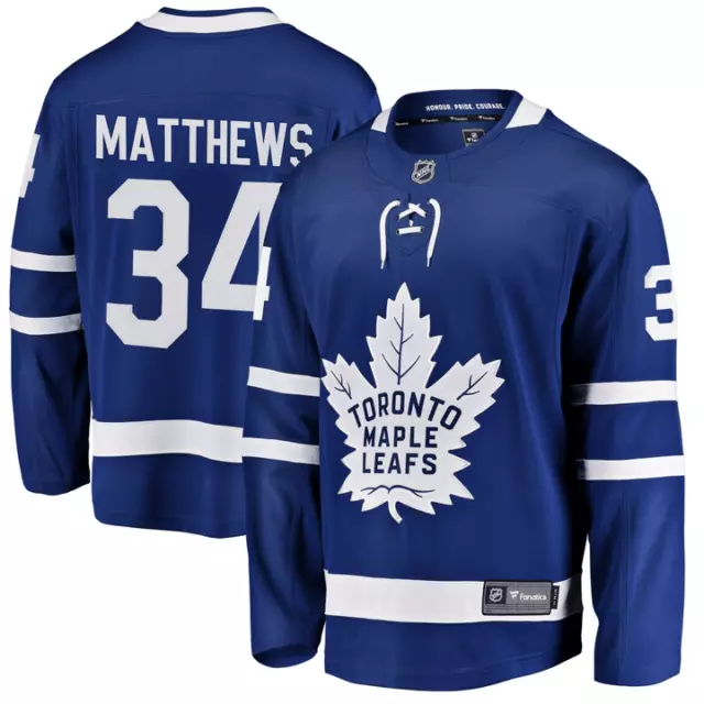 Auston Matthews #34 Auston Matthews MEN Stitched Jersey Royal