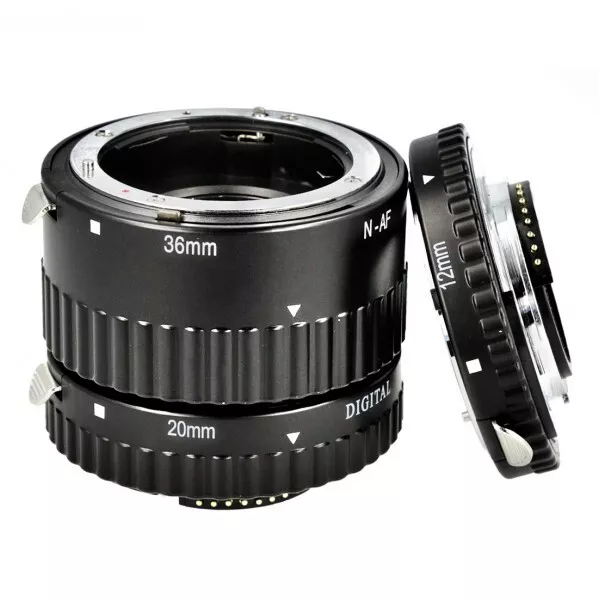 Meike Makro Automatik Zwischenringe 12/20/36mm für Nikon - MK-N-AF-A