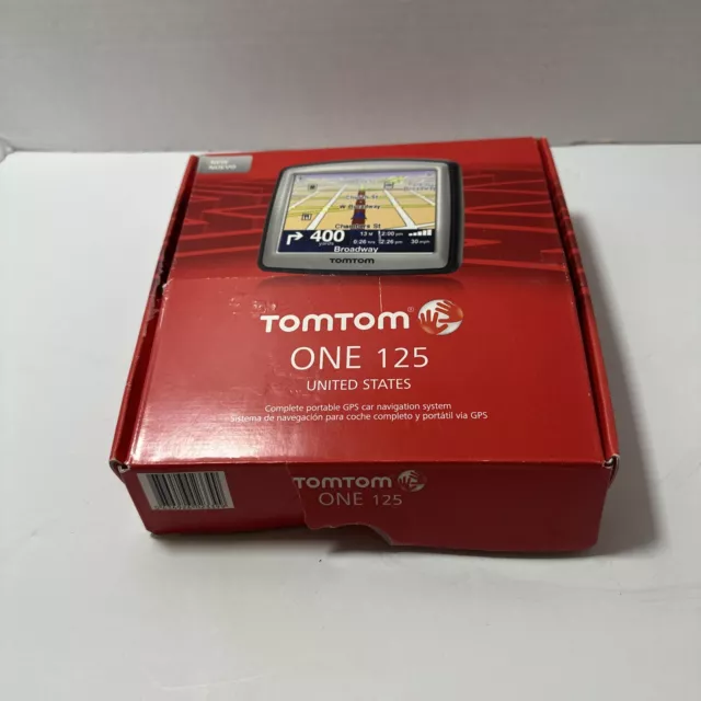 NEW TomTom One 125 Portable GPS Car Navigation System 3.5" Touch Screen NIP (B2)