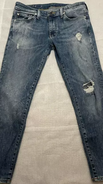 Denim & Supply Ralph Lauren Jeans Crop Skinny Oceanside Very Distressed 29 W30 2