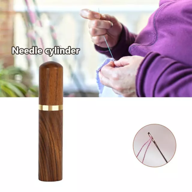 Round Awl A 1.5mm Leathercraft Sewing Tool Stitching Scratch Awl, with  Sandalwood Handle, to Pierce Holes and Mark Leather
