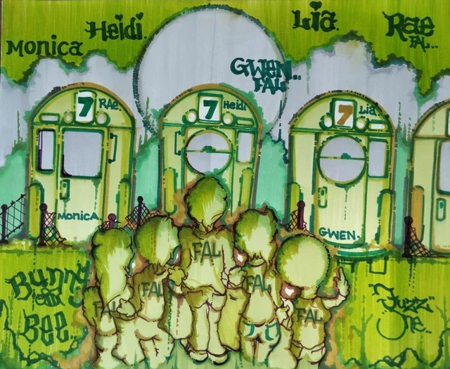 Dessin Original NOTCH 56 BRONX - Marker Sur Papier 20x28cm - Signé Par Seen, Cope2, Quik, Sonic, RD357, Crash, Serve