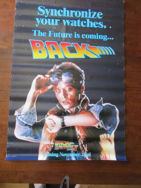 RARE! Back to the Future 2 promotional poster