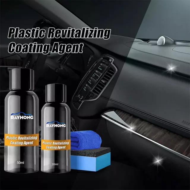 Car Plastic Revitalizing Coating Agent Refreshing Refurbish SET Part N5F6 X U1O3