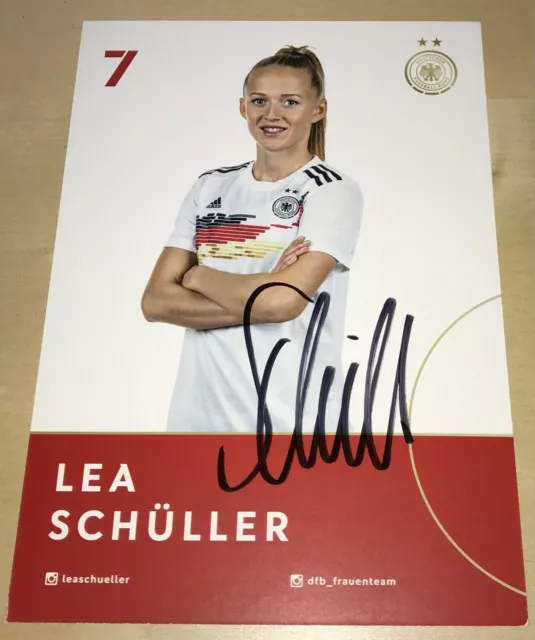 Lea Schüller DFB Frauen Damen Orig. Signierte Autogrammkarte Bayern Autogramm AK