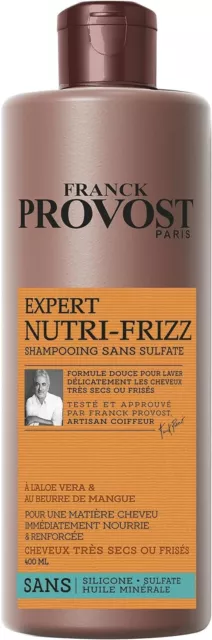 Franck Provost EXPERT NUTRI-FRIZZ Shampoing sans sulfate pour cheveux secs