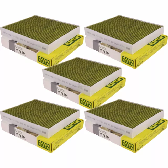 5x MANN-FILTER Biofunctional Filtre D'Habitacle pour Allergie Fd 26