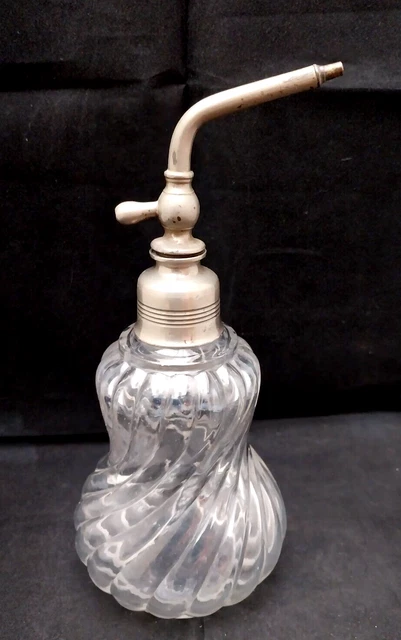 Ancien Pulvérisateur En Laiton De Barbier - Vaporisateur Eau/Parfum - Déco Industrielle