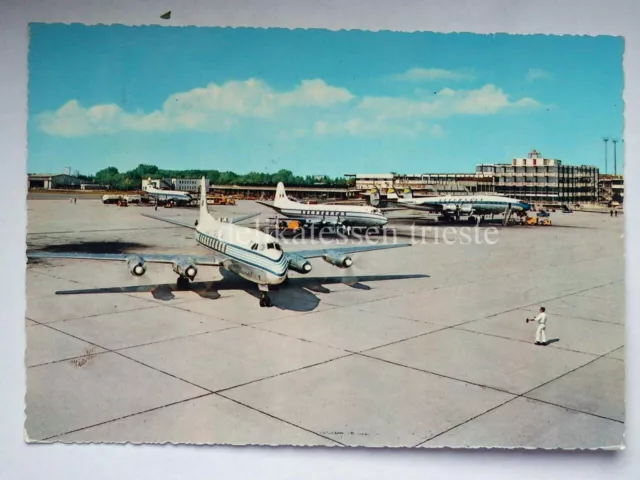 MILANO Aeroporto FORLANINI ALITALIA aereo Linate vecchia cartolina