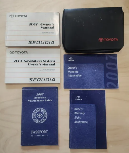 07 2007 Toyota Sequoia Owners Manual OEM GUIDE BOOKS SET