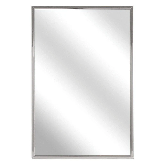 BRADLEY 781-024300 Mirror,Framed,Glass,24inWx3/4inDx30inH