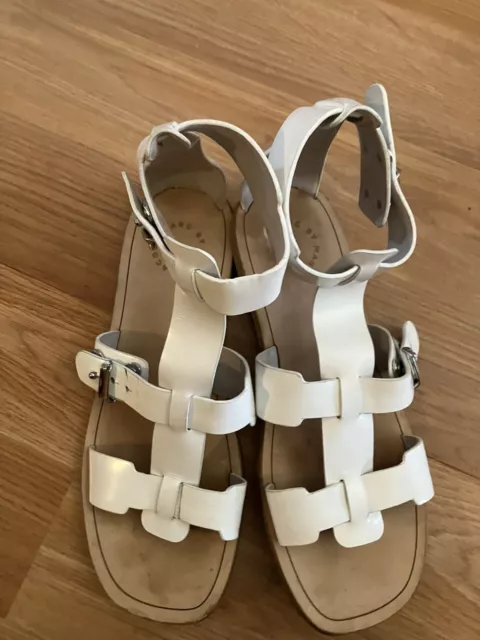 MARC BY MARC JACOBS Sandals White Leather Strappy ankle Size 10