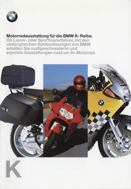 BMW K-Reihe Motorradausstattung Zubehör Prospekt 1998 1/98 D K 1200 RS 1100