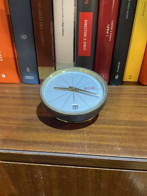 Orologio NCR Degli Anni 80 In Ottone