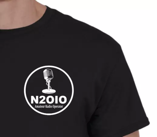 Personalized Ham Radio Amateur Radio Callsign Shirt T-shirt Call Sign Microphone