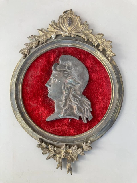 Paire De Plaques De Porte Anciennes En Céramique – Motif Fleur Français