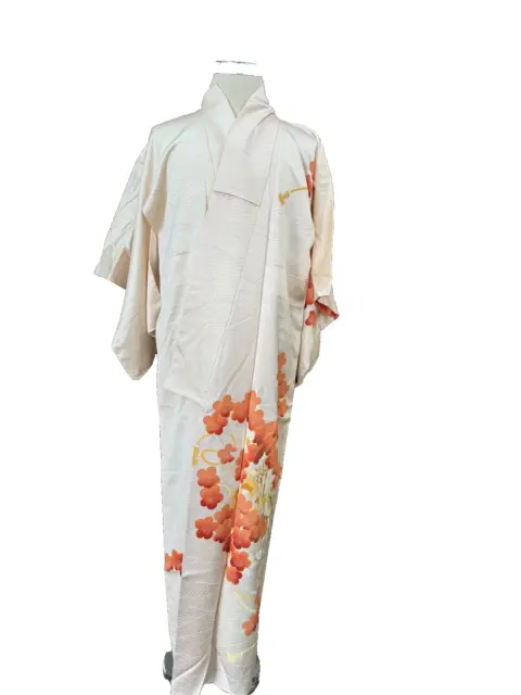 Tsukesage Giapponese Kimono Vintage Seta Abito Cardigan Donna Rosa Originali