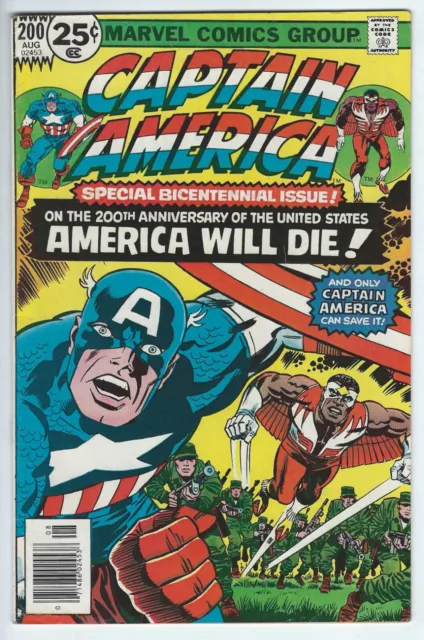 1976 Marvel Comics Captain America & The Falcon #200 Bicentennial Issue COMBINE