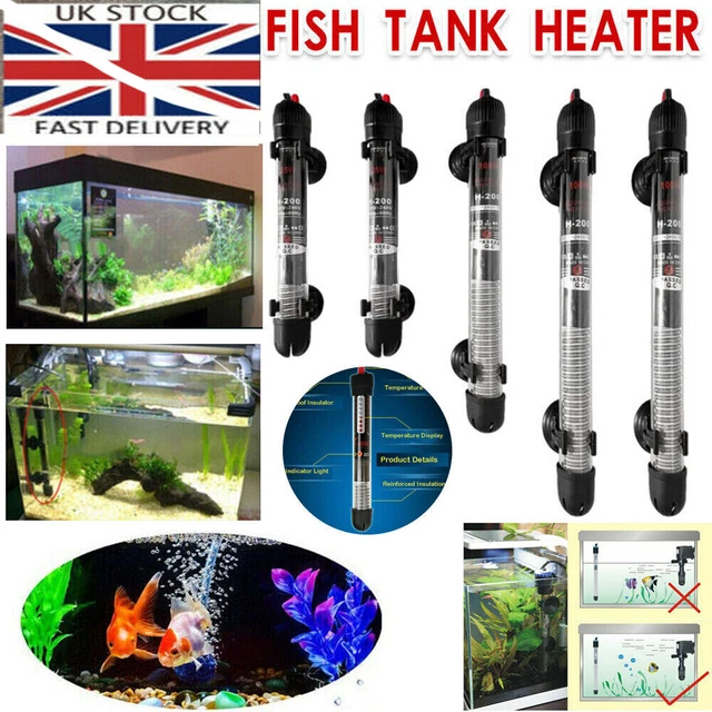 Aquarium Heater Submersible Fish Tank Auto Water Thermostat Heating Rod 25-300W