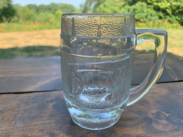 Vintage Dad's  Heavy Root Beer Barrel Glass Advertising Mugs