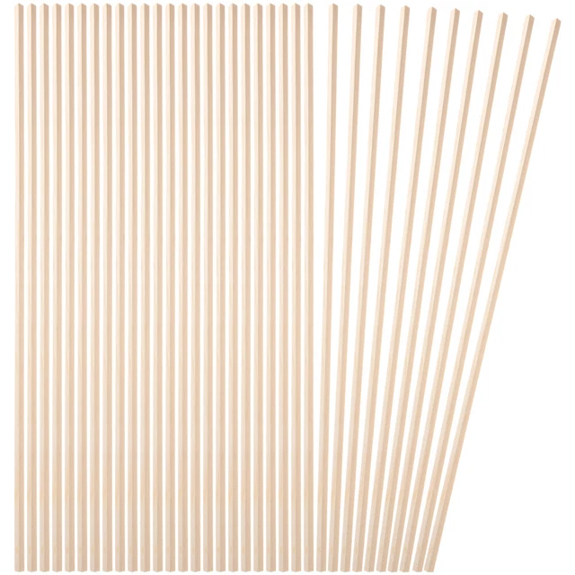 10 Pcs Wooden Dowels Crafts Triangular Strip Window Screening
